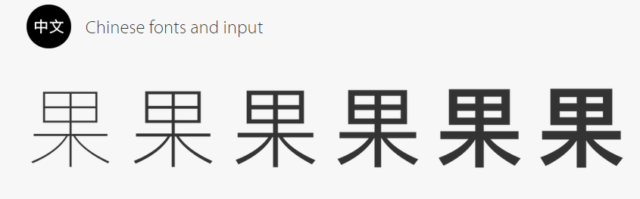 Chinese font