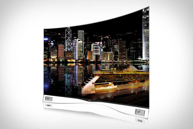 រូបភាពទូរទស្សន៍ LG OLED curved TV